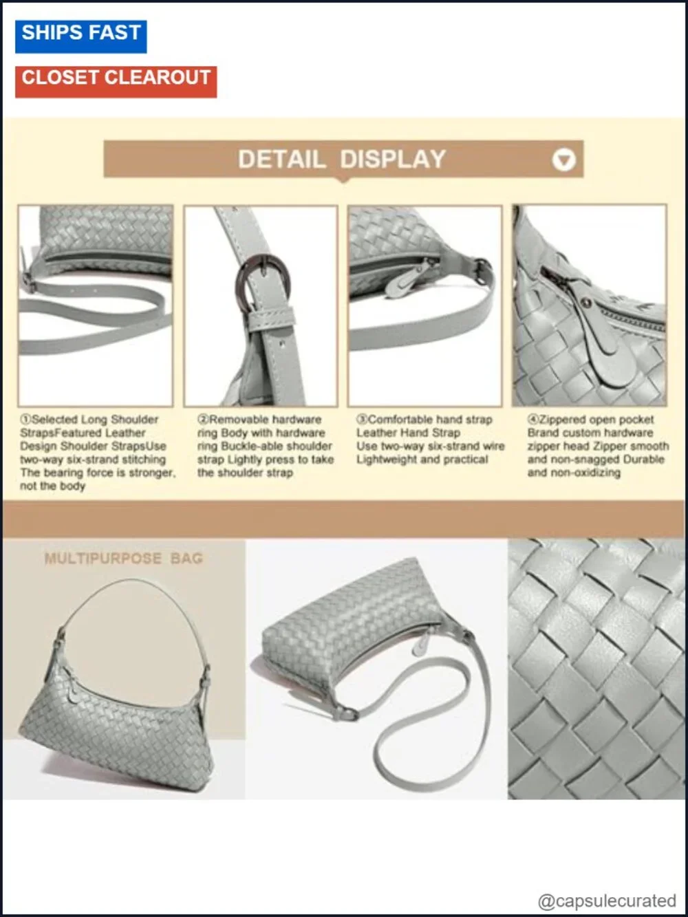 N/A woven faux